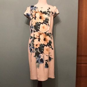 Betsey Johnson Scuba Midi Sheath Cocktail Dress